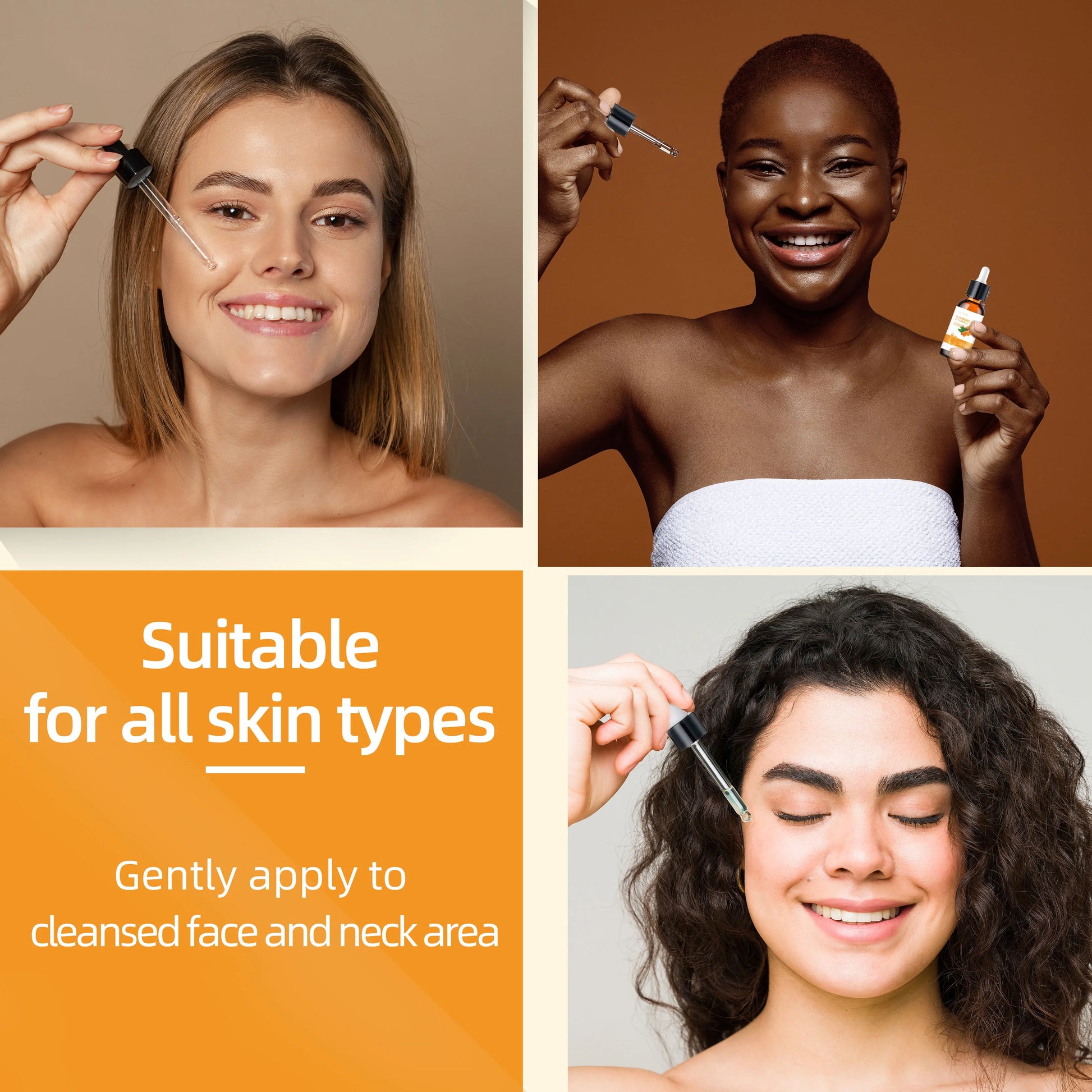 Turmeric & Vitamin C Lifting Serum - For Face & Neck | Hydrating | Non-Greasy | For All Skin Types Peaceful Pleasures Health and Wellness
