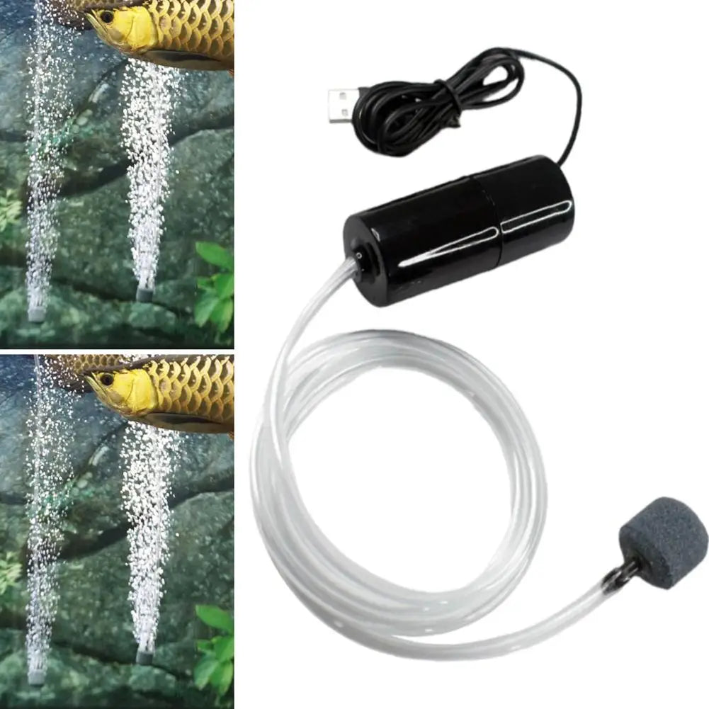 Portable Mini Fish Tank Oxygen Pump for Aquariums Peaceful Pleasures Health and Wellness
