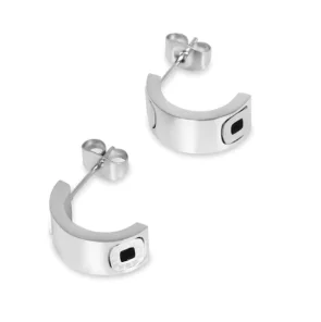 Women's Gold Hoop Earrings – 18K Stainless Steel, Waterproof