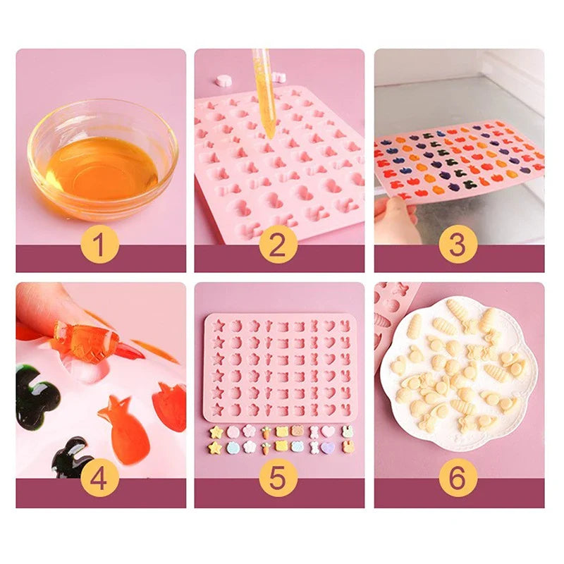 Silicone Mold – Chocolate, Candy, Jelly, Ice & Cake Decor
