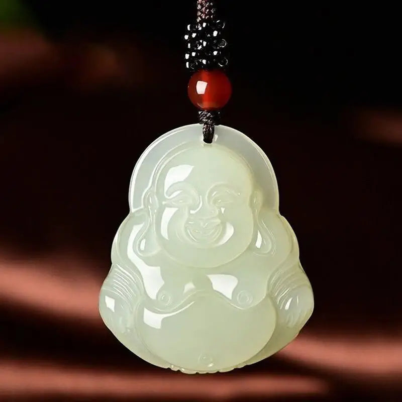 Maitreya Buddha Pendant Necklace – Wealth Blessing Jewelry