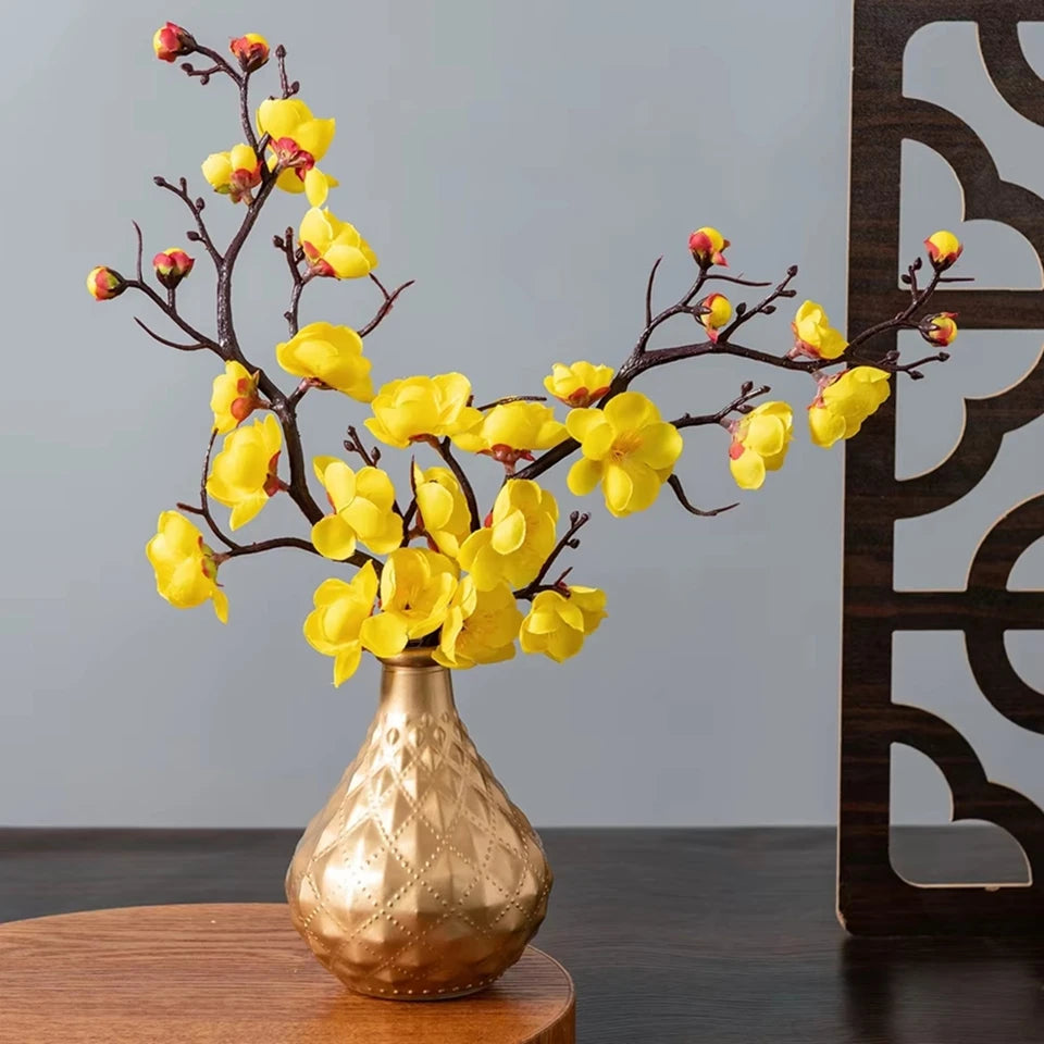 Silk Plum Blossom Branch | Artificial Flower Wedding & Home Decor