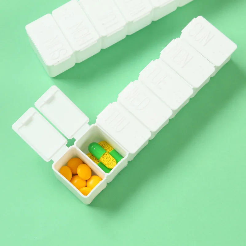 Weekly Pill Organizer – 7-Day Travel Tablet Dispenser Case