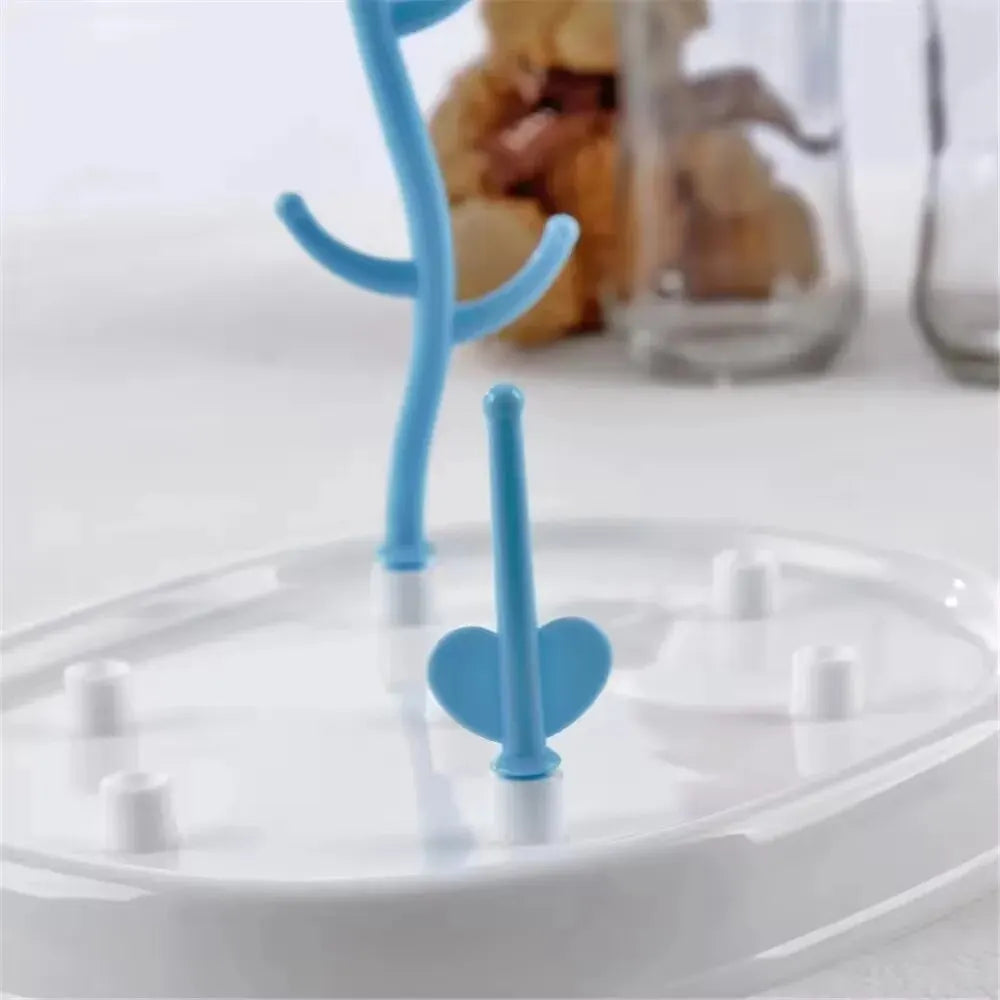 Tree-Shaped Baby Bottle Drying Rack | Detachable & Compact