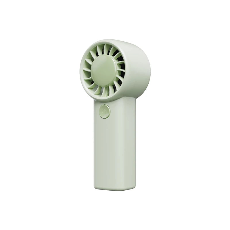 Lenovo Mini Handheld Fan Three-speed Adjustment Portable Desktop Low Noise Rechargeable Pocket Hand-held Fan For Men Women Peaceful Pleasures Health and Wellness Green