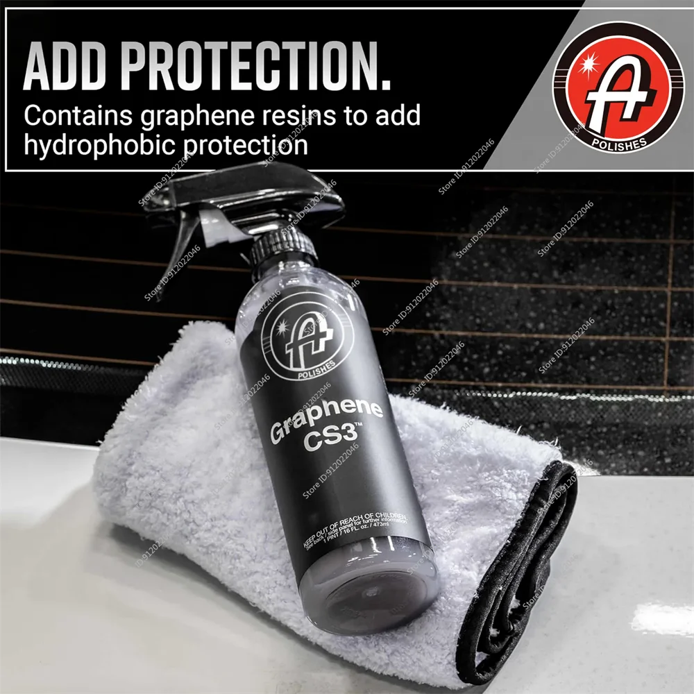 Polishes Graphene CS3 Graphene Waterless Wash Ceramic Spray Coating Detail Spray Gloss Car Wash Cleaning Spray for Car Detailing Peaceful Pleasures Health and Wellness