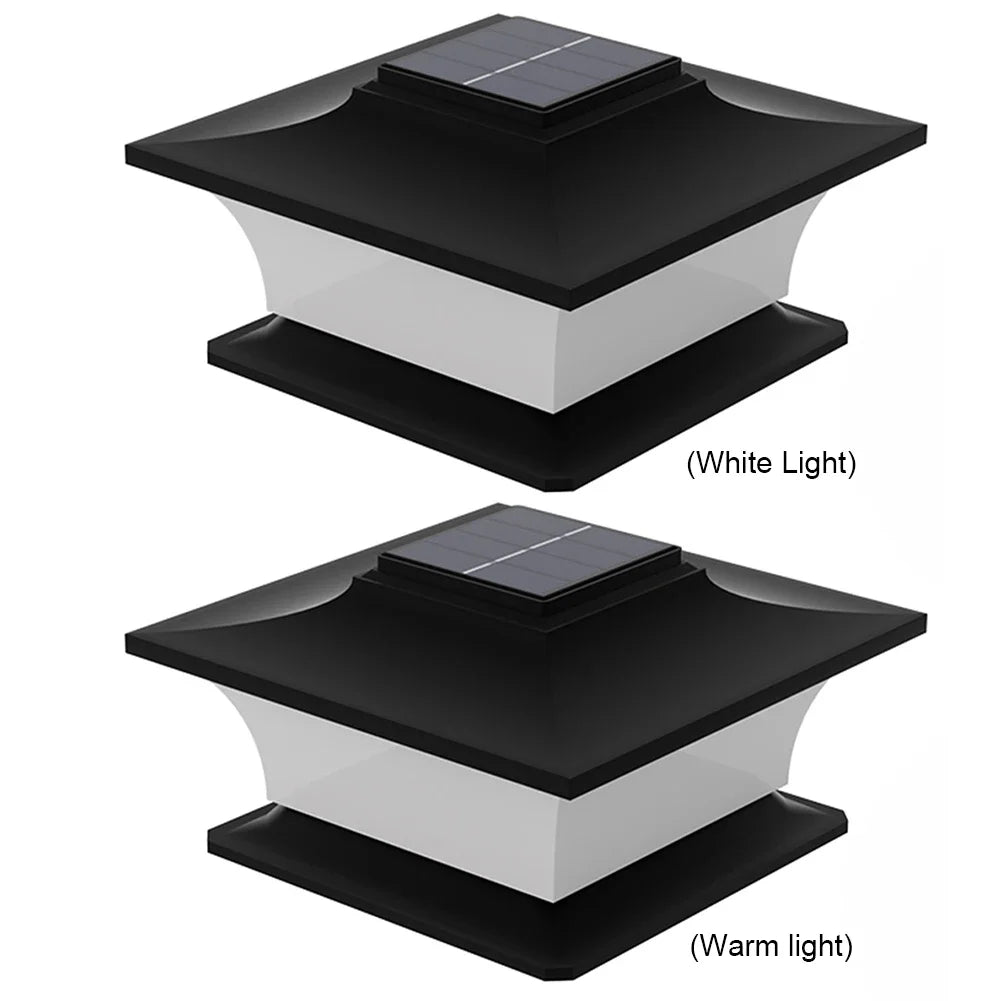Solar Post Cap Light LED Fence Light Waterproof Solar Powered Post Light Decorative Outdoor LED Light for Garden Patio Porch Peaceful Pleasures Health and Wellness