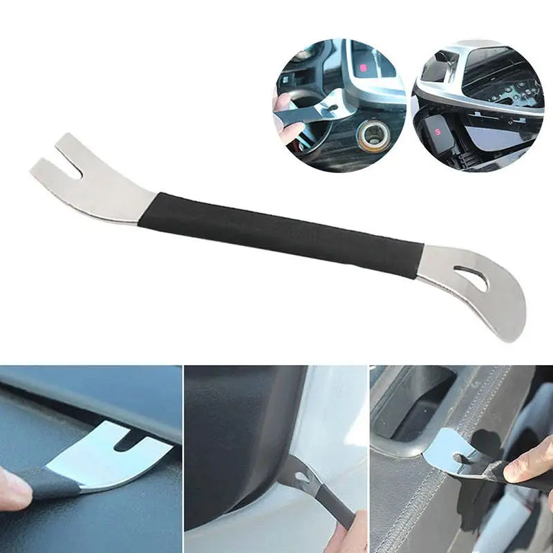 Carbon Steel Car Door Panel Pry Tool Car Trim Removal Tool for Car Audio Radio Dashboard Interior Disassembly Peaceful Pleasures Health and Wellness