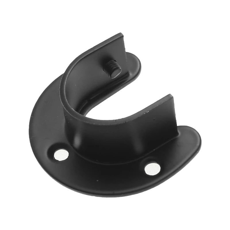 1Pc Stainless Steel Flange Seat Wardrobe Hanger Rod Tube Hook Fixed Support Bracket Seat Fixing Hardware Accessories Curtain Rod Peaceful Pleasures Health and Wellness