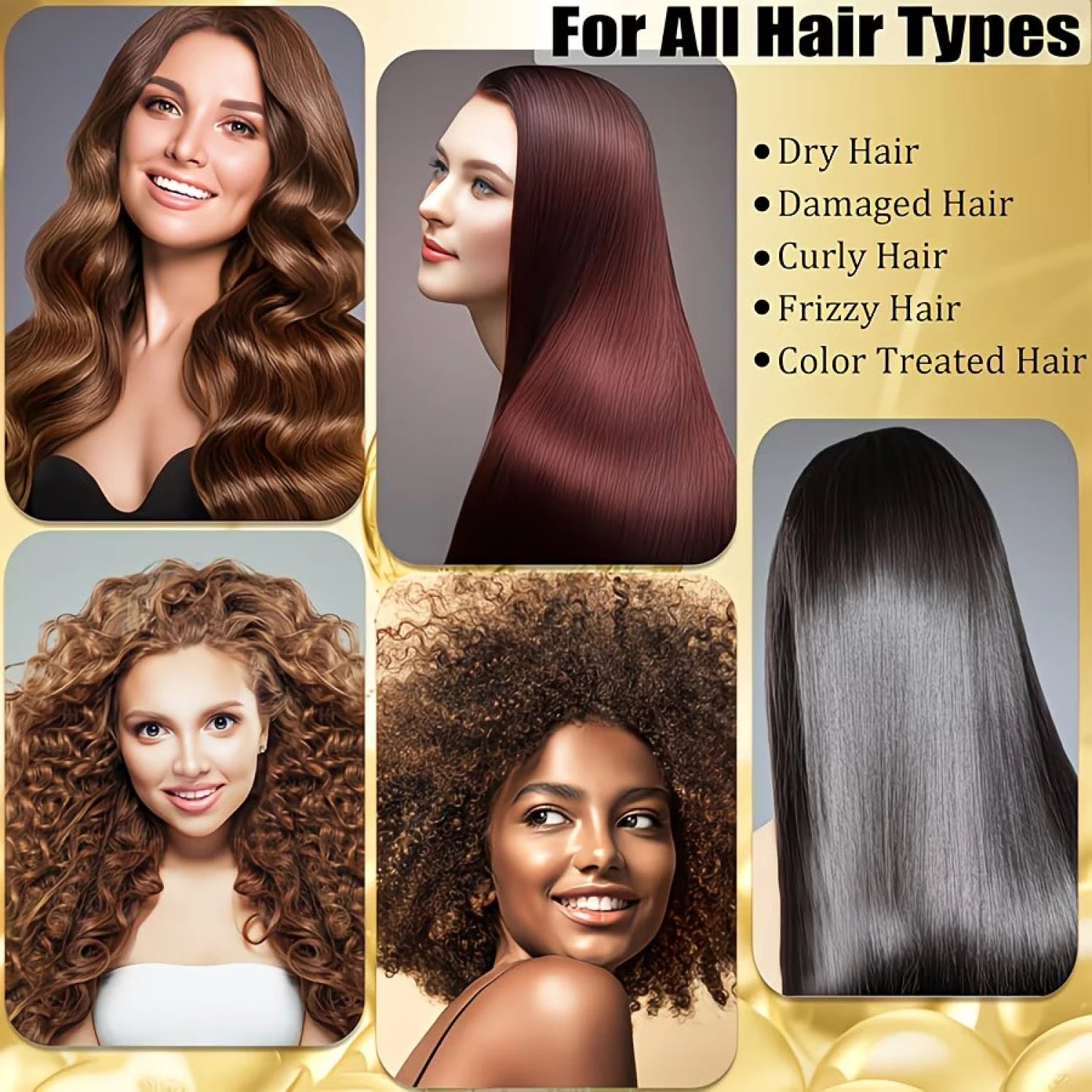 10-in-1 Biotin Hair Mask – Keratin & Collagen, All Hair Types Deep Hair Mask Peaceful Pleasures Health and Wellness