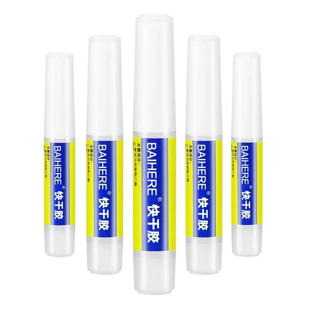 502 Super Glue Instant Quick-drying Cyanoacrylate Adhesive Leather Rubber Wood Metal Strong Bond Liquid Glue Tool 2g Peaceful Pleasures Health and Wellness 5PCS 2g