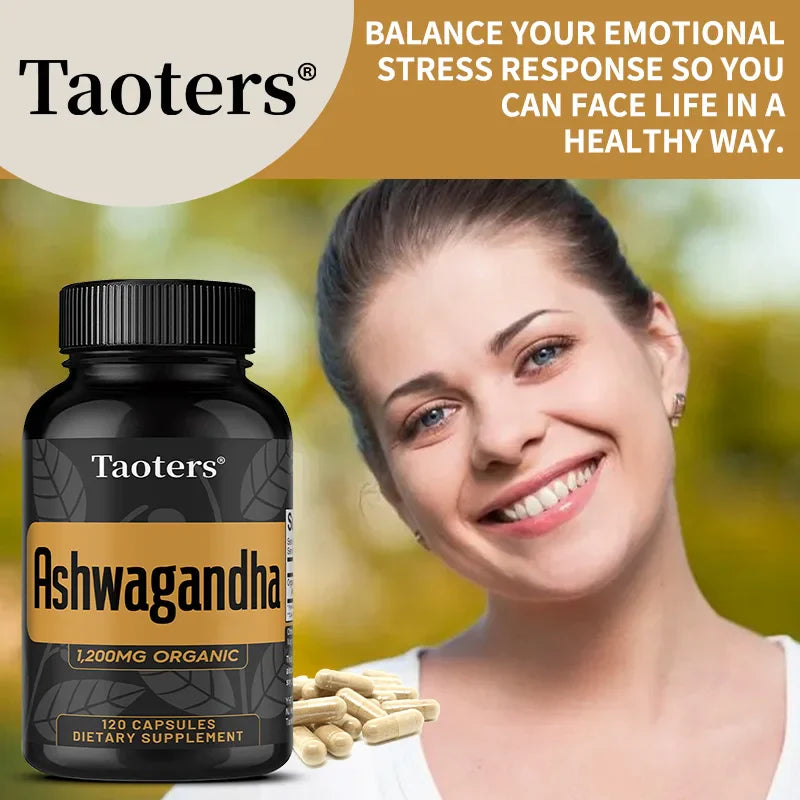 Organic Ashwagandha Capsules – Focus, Energy & Mood | 120ct
