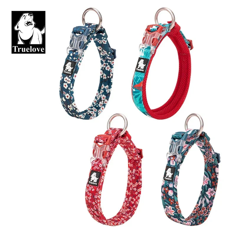 Truelove Floral Pet Collar Best Padded Comfort Cushion Camouflage Small Medium and Large Dogs and Pets Running Outdoors TLC5273 Peaceful Pleasures Health and Wellness