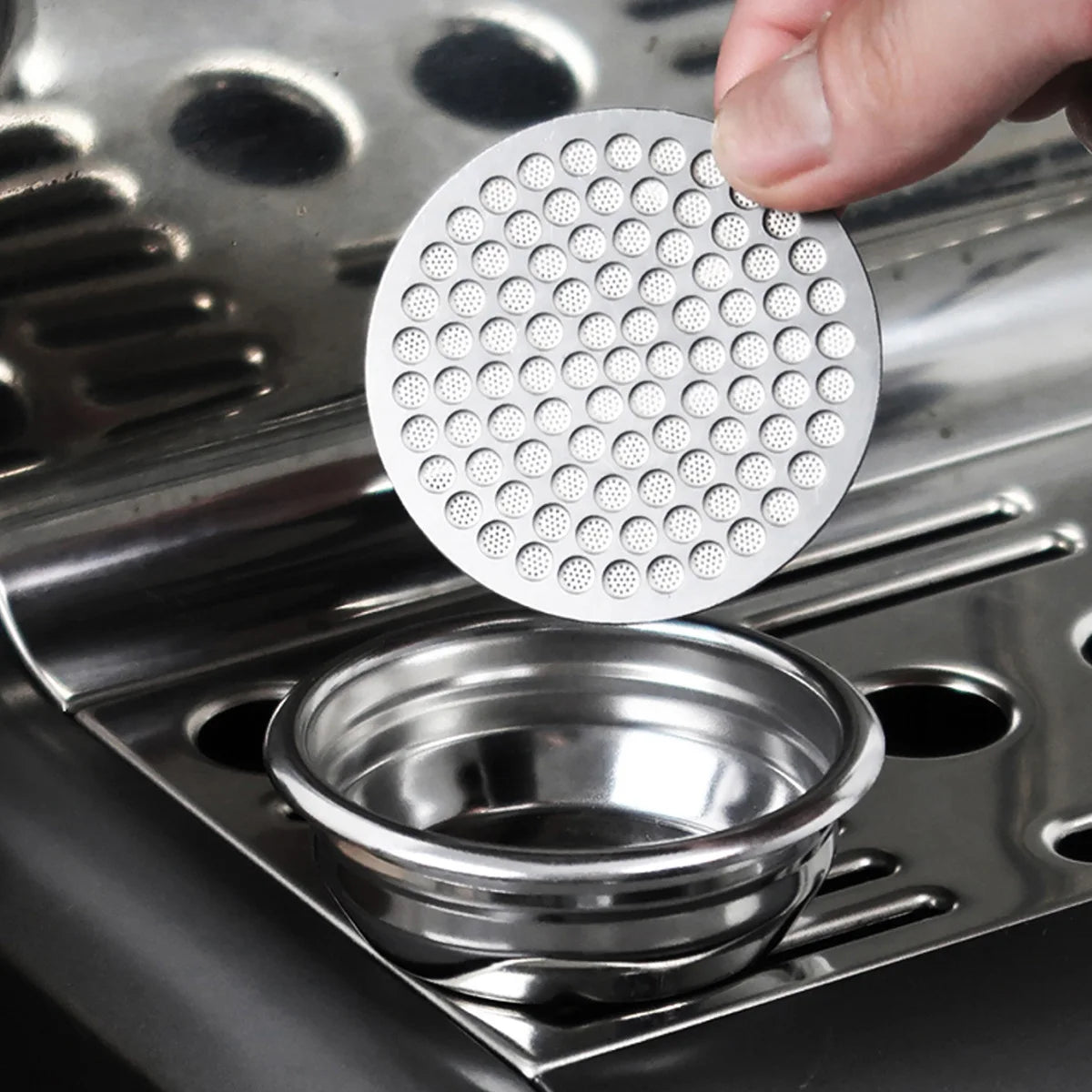 Leeseph 51/53/58 mm Stainless Steel Puck Screen, Reusable, Double Fine Filter for Coffee Machine Espresso Accessories Peaceful Pleasures Health and Wellness