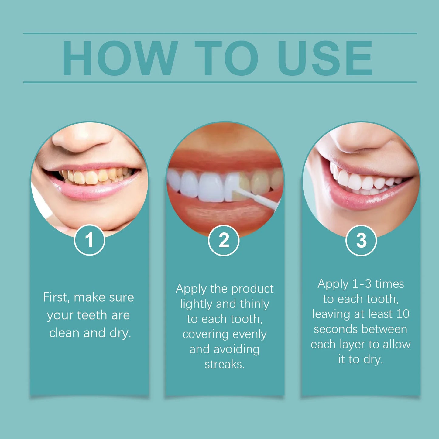 Instant White Tooth Paint – Teeth Whitening Varnish 15ml