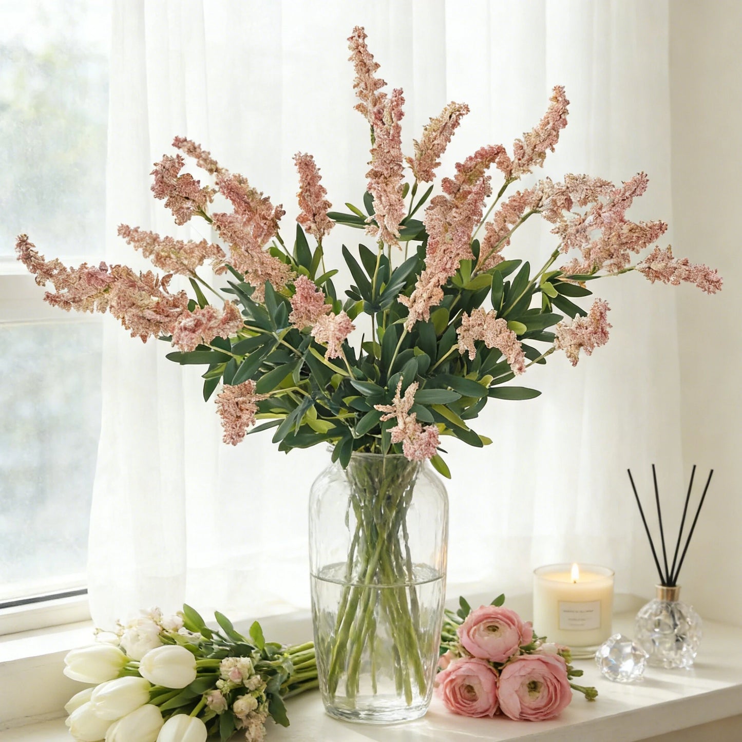 Artificial Silk Butterfly Orchid Bouquet | Wedding & Home Decor