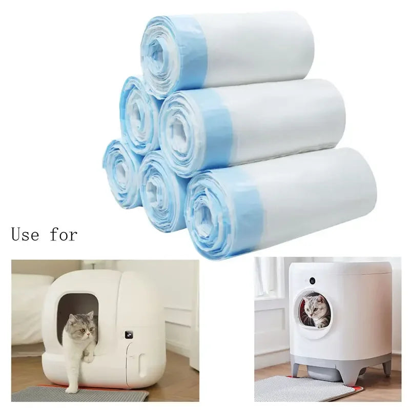 Use for Petkit Pura X Max or Max2 Cat Litter Box Liners Self-cleaning Cat Toilet Special Garbage Bag for Cats Thick and Durable Peaceful Pleasures Health and Wellness