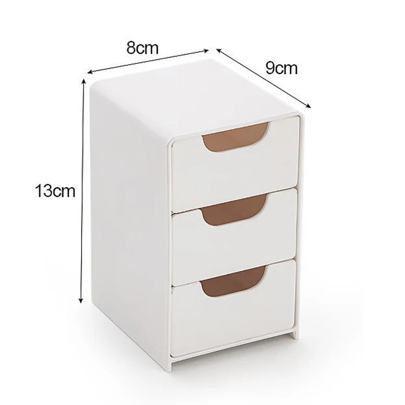3-Tier Cosmetic Organizer with Drawers | Countertop Storage Box