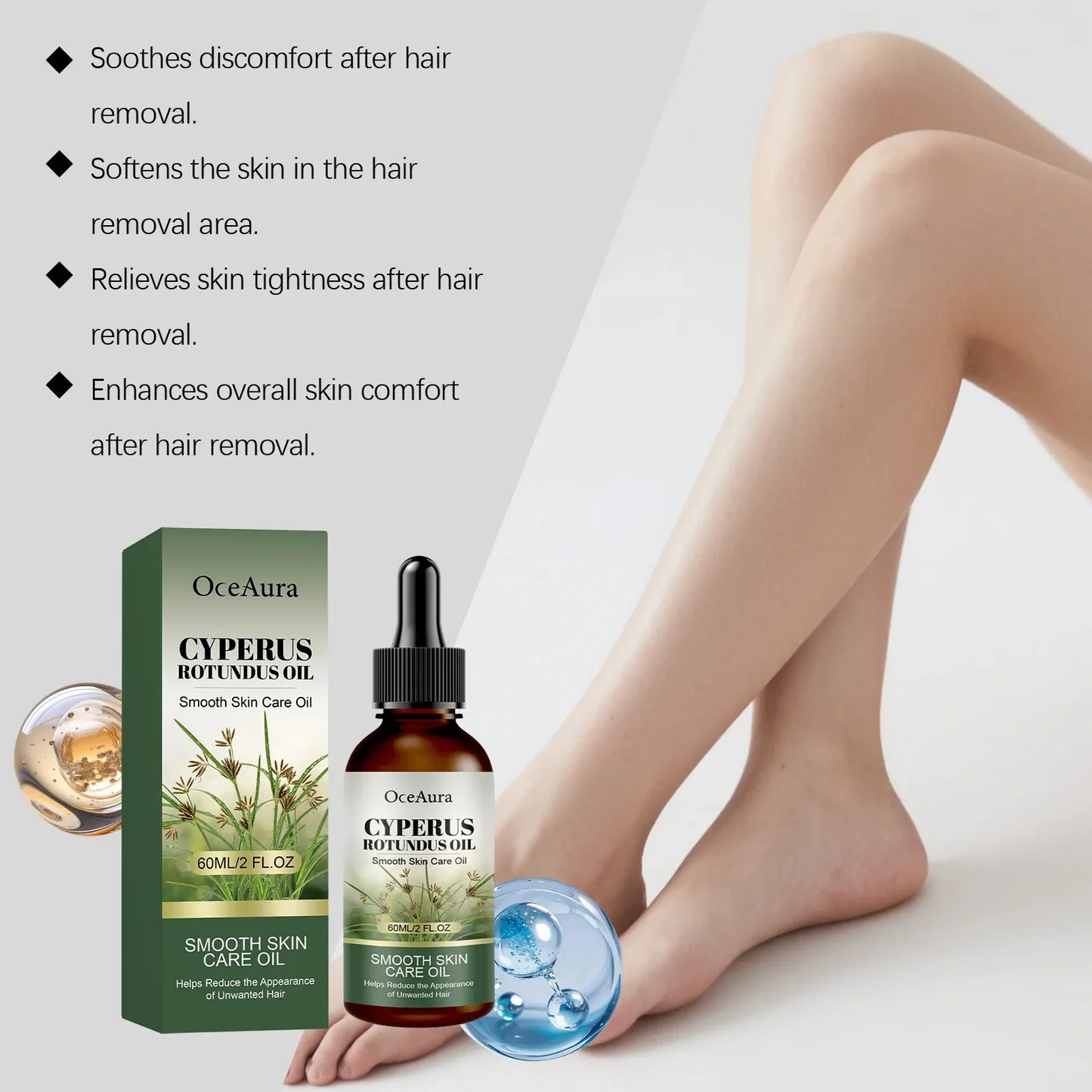 Cyperus Rotundus Post-Wax Oil – Ingrown Hair & Bikini Care