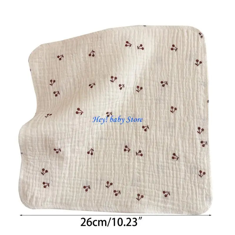 4-Layer Muslin Baby Burp Cloths | Soft Newborn Washcloths