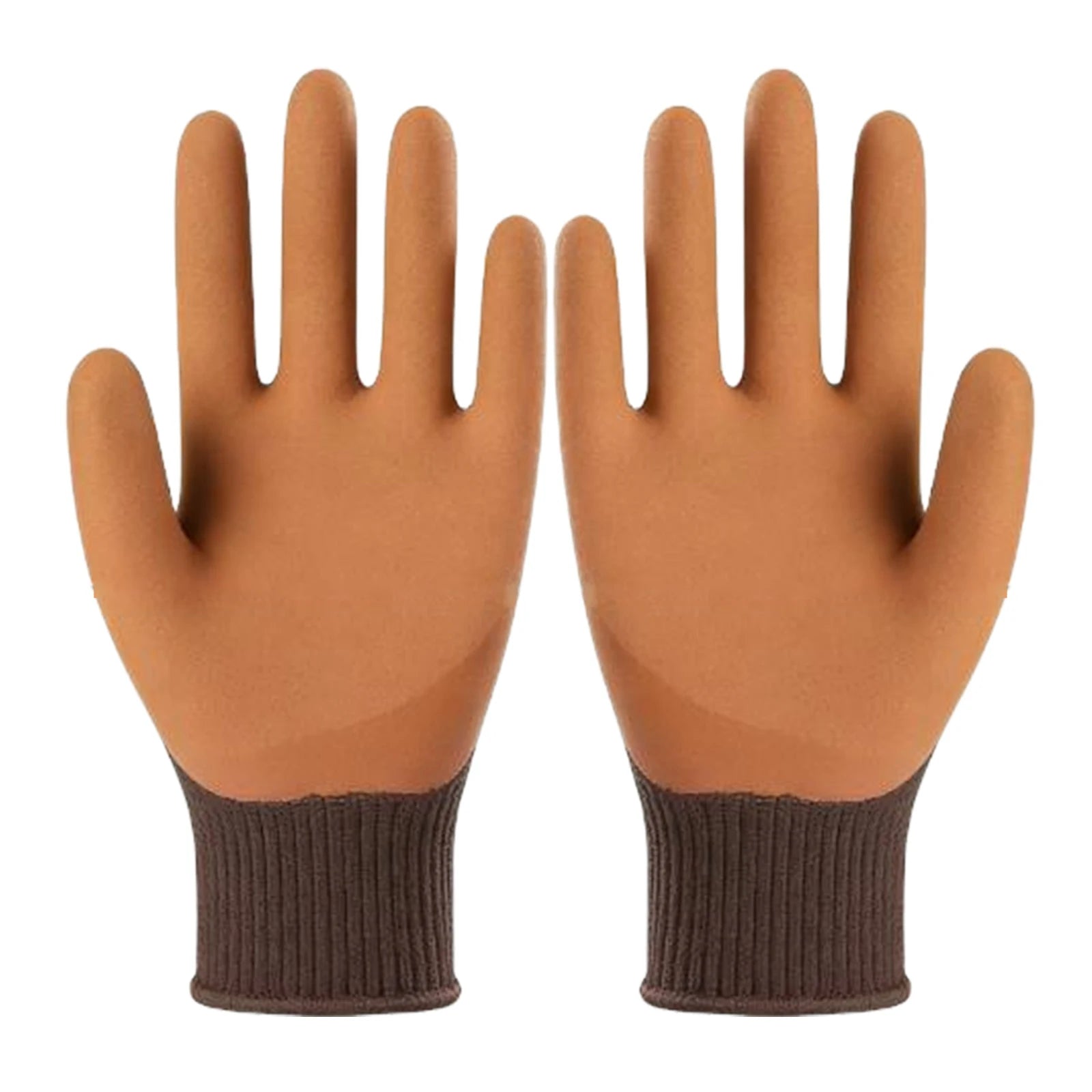 Gardening Gloves Thickened Latex Coated Labor Protection Glove Anti-Slip Thorn-Proof Working Glove for Digging Planting Weeding Peaceful Pleasures Health and Wellness Mustard Yellow