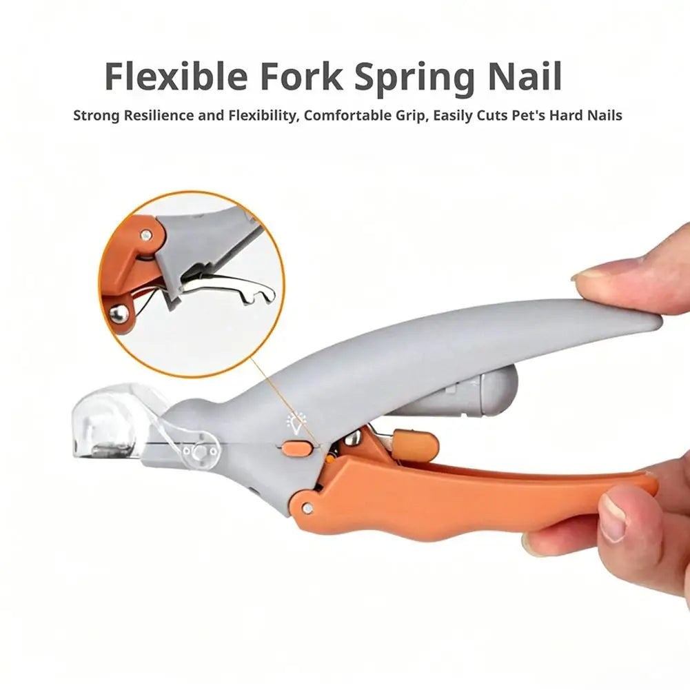 Prevent Cuts Splash-proof Multifunctional Pet Nail Clippers LED Light Magnifying Glass Pet Nail Clippers Illuminate Blood Line Peaceful Pleasures Health and Wellness
