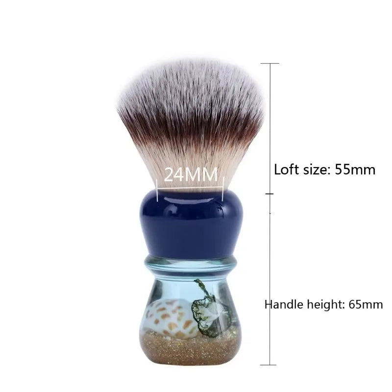 YAQI Atlantis 22MM Synthetic Hair Shaving Brush Portable Travel Cleaning Face High Quality Shaving Brush Tool For Men Peaceful Pleasures Health and Wellness