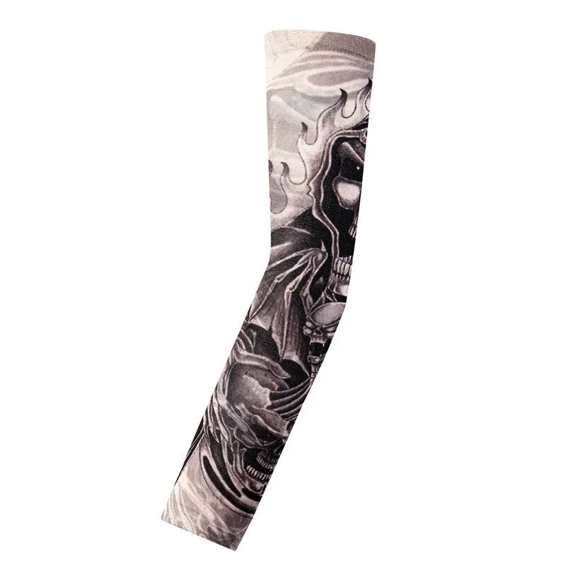 Tattood Sleeve With Floral Arm Tattoo Seamless Outdoor Cycling Tattoo And Sun Protection Sleeve 1pc Tattoo Sleeve Sleeve Sunscre Peaceful Pleasures Health and Wellness No.3
