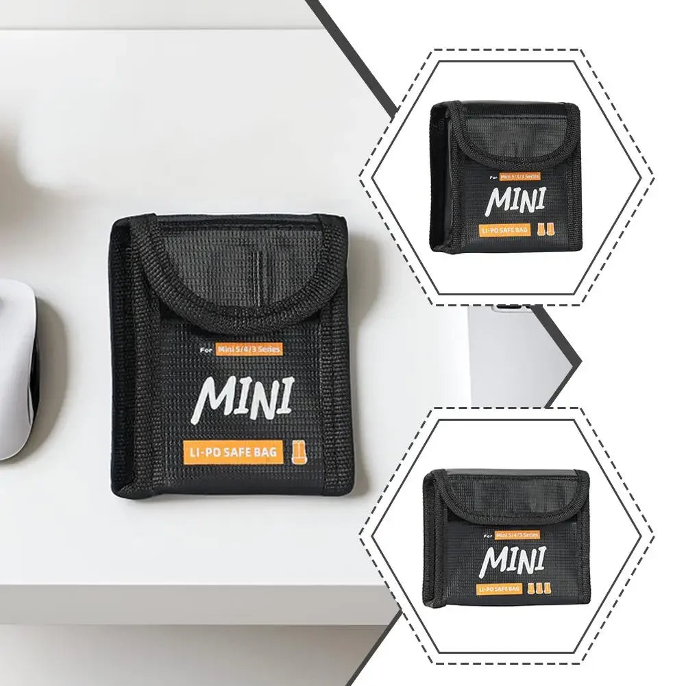 Flight Battery Safe Bag For DJI Mini 5/Mini 4 Pro/Mini 3 Pro/Mini 3 Protective Case Lithium Battery Safe Explosion-proof Bag Peaceful Pleasures Health and Wellness