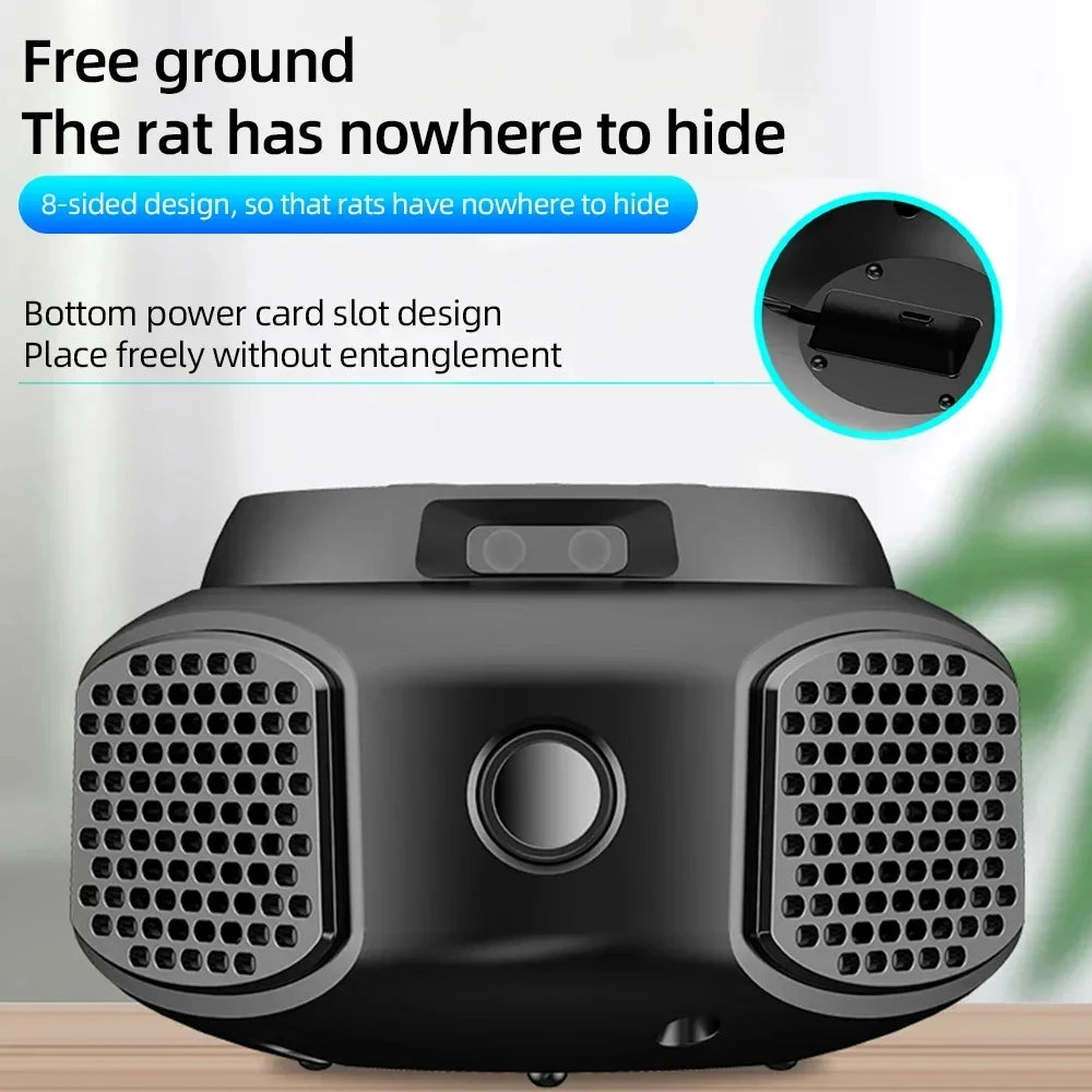 Ultrasonic Rodent Repellent 4-in-1 360 Degree Electronic Repeller Effectively Repel Rats Flies Cockroaches Mosquitoes for Indoor Peaceful Pleasures Health and Wellness