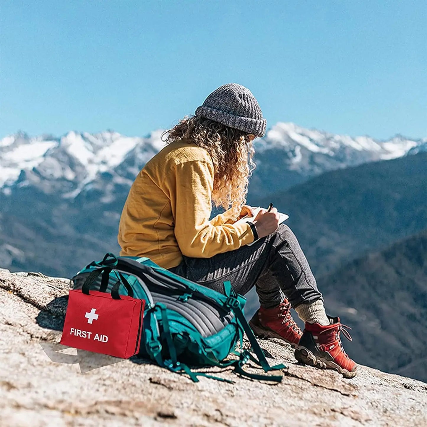 274pcs First Aid Kit, Professional Home First Aid Kit, Portable Survival Medical First Aid Kit, Camping, Hiking, Traveling Comp Peaceful Pleasures Health and Wellness