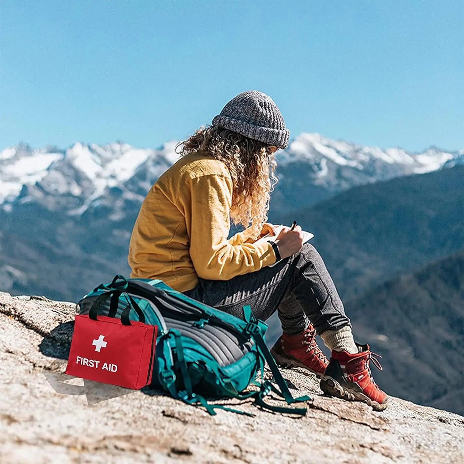 274pcs First Aid Kit, Professional Home First Aid Kit, Portable Survival Medical First Aid Kit, Camping, Hiking, Traveling Comp Peaceful Pleasures Health and Wellness