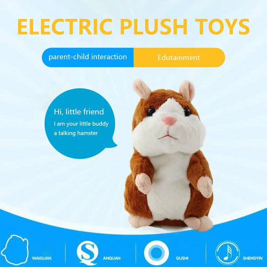 Electric Hamster Plush Toy Lovely Talking Doll Accompany Imitate Peaceful Pleasures Health and Wellness