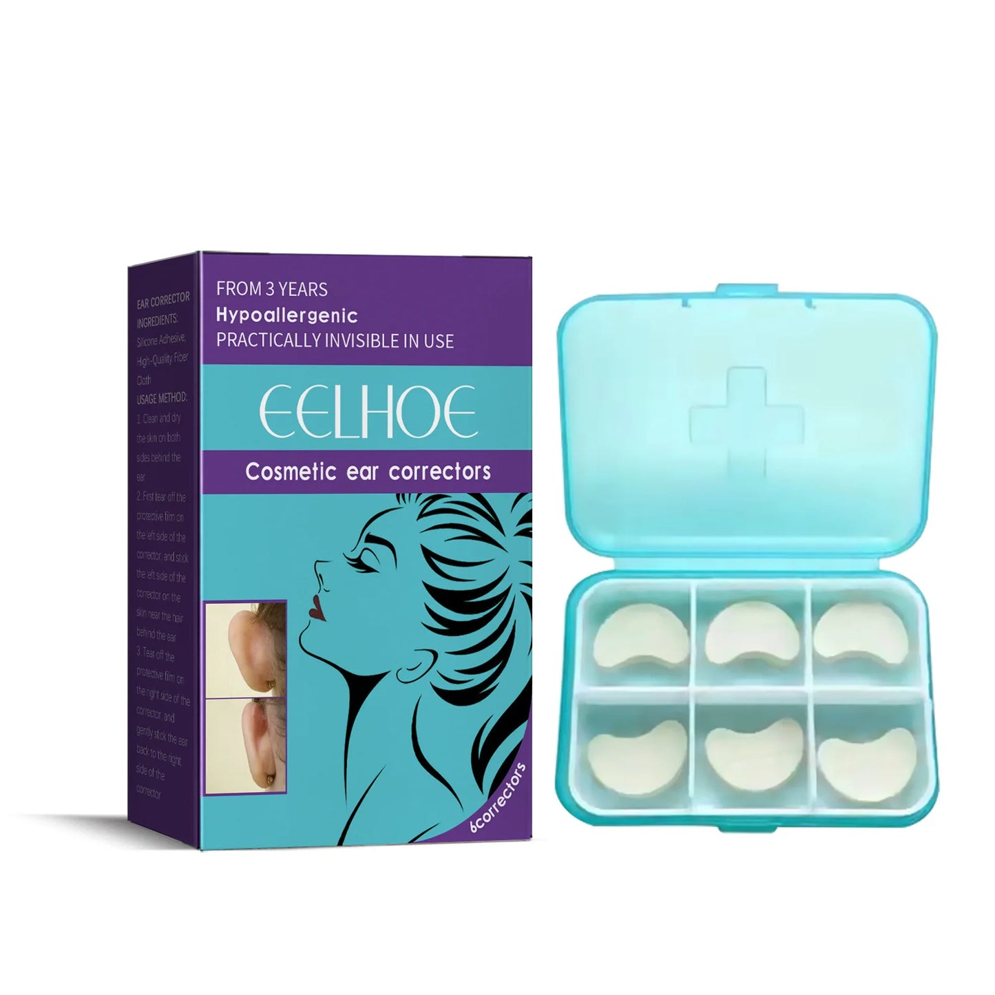 EELHOE Invisible Ear Support Patches | V-Face Lifting Stickers