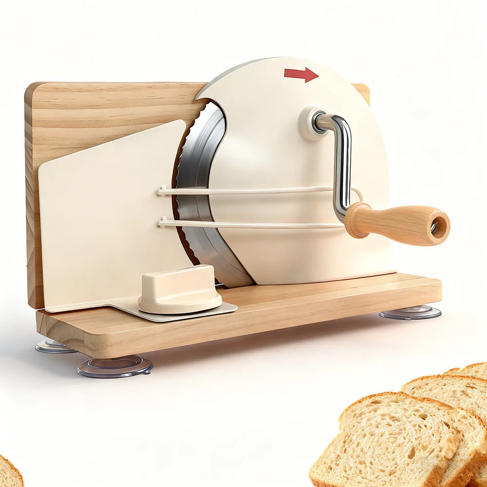 Adjustable Manual Bread Slicer Set – 1–20mm Cutter & Dough Tool