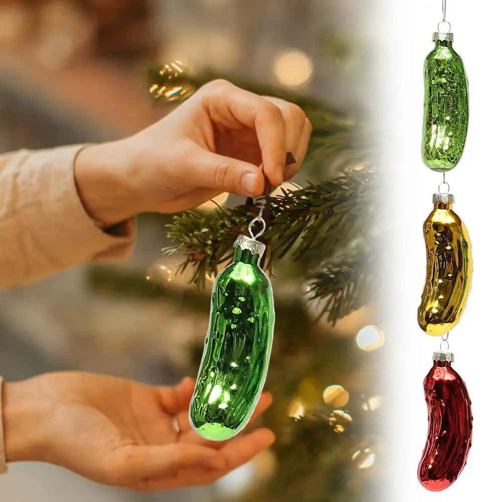 Cucumber Pickle Christmas Ornament – Novelty Tree Decoration
