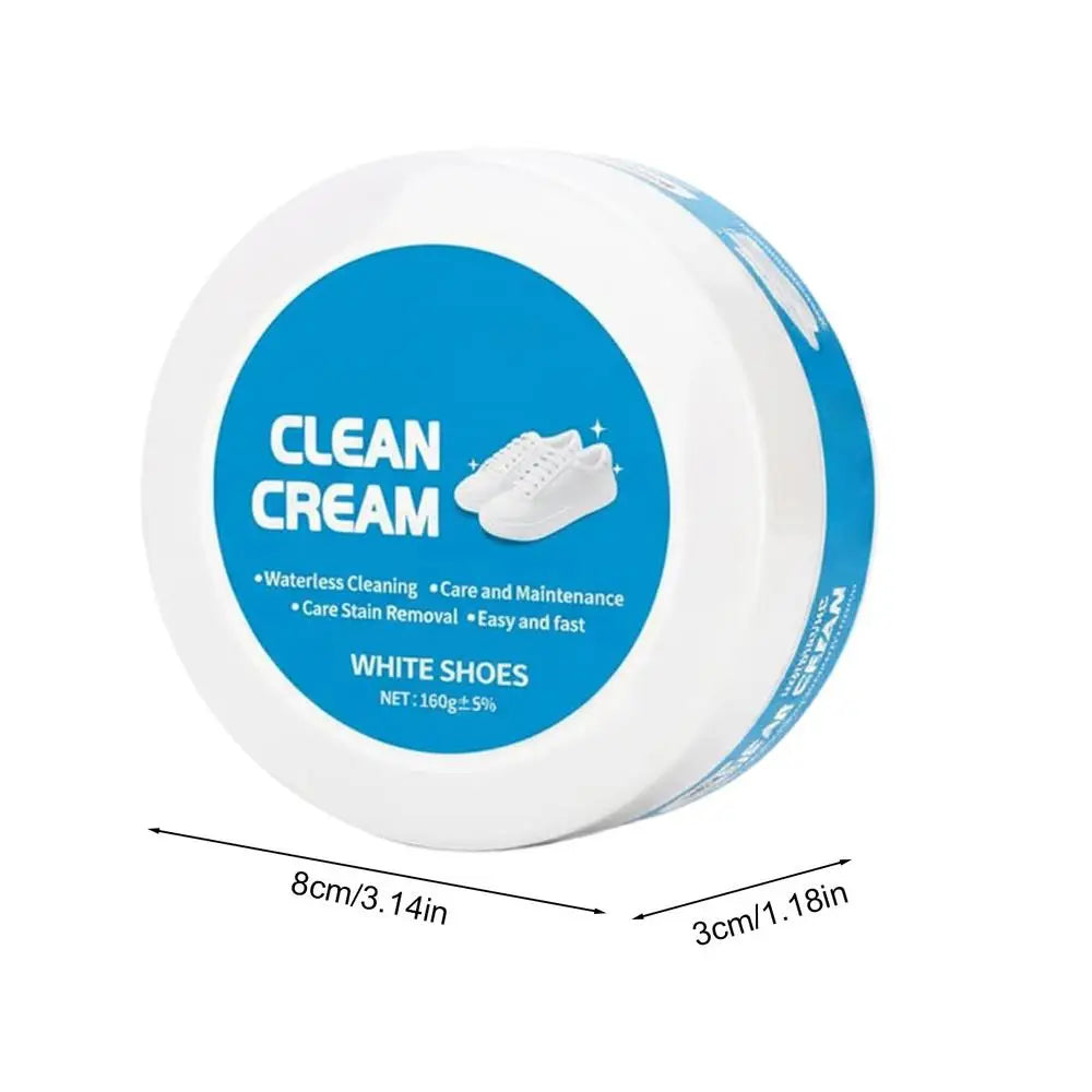 White Shoe Cleaning Cream 160g – Stain Remover & Whitener