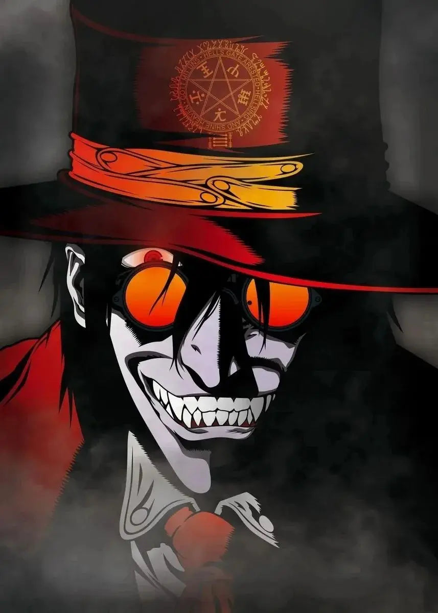 Hellsing Ultimate Anime Canvas Wall Art Poster | Horror Manga Decor