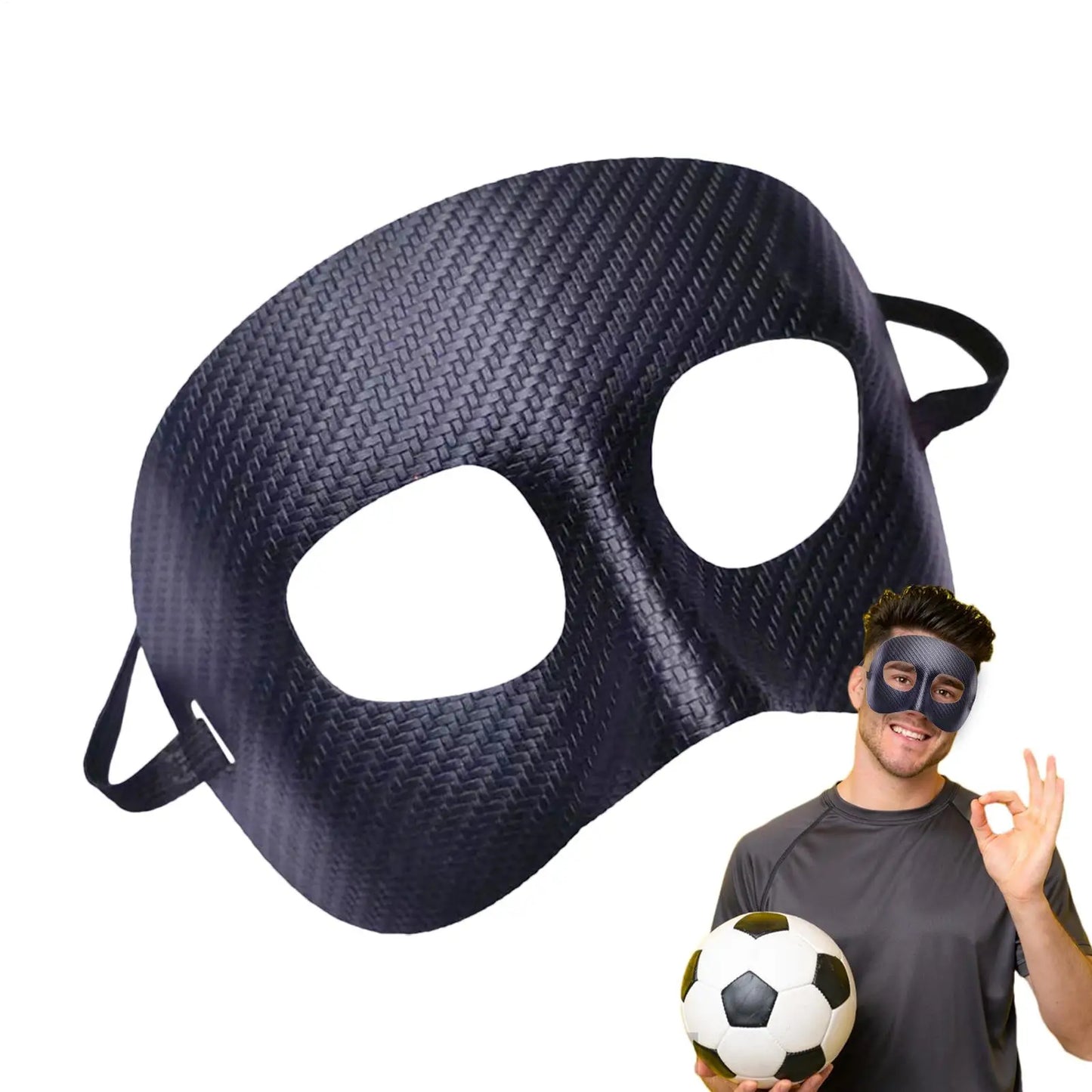 Basketball Soccer Sports Nose Guard Mask, Anti-Collision Broken Nose Protective Face Cover, Breathable Sports Protective Gear Peaceful Pleasures Health and Wellness