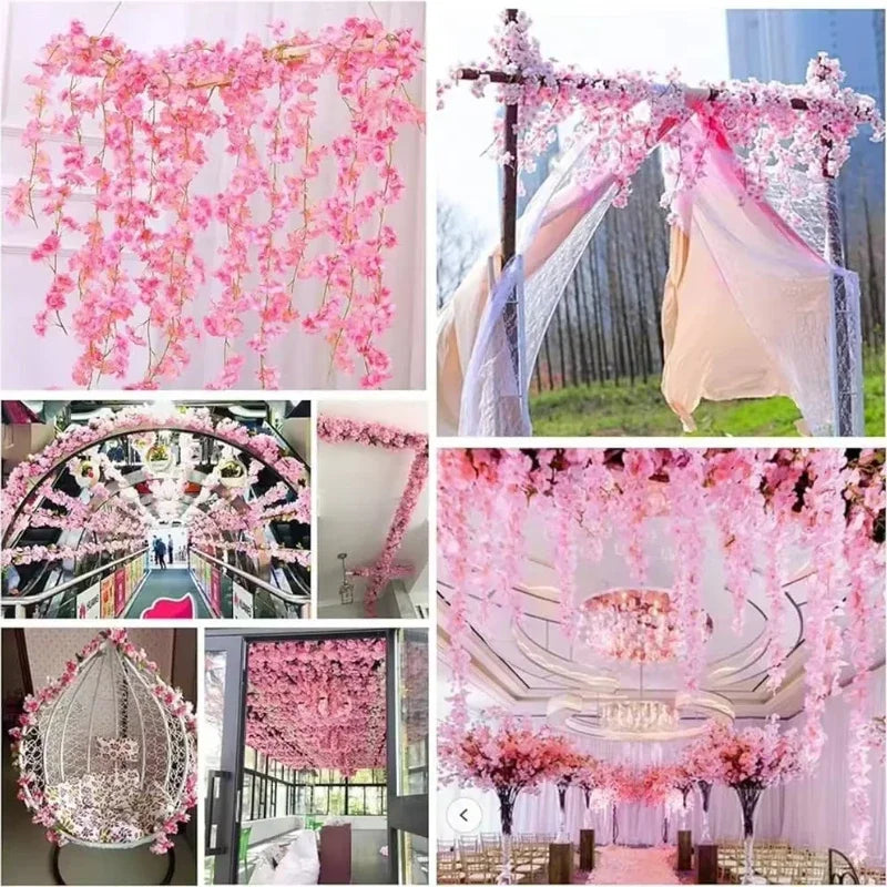 Artificial Cherry Blossom Garland 180cm | Wedding & Home Décor