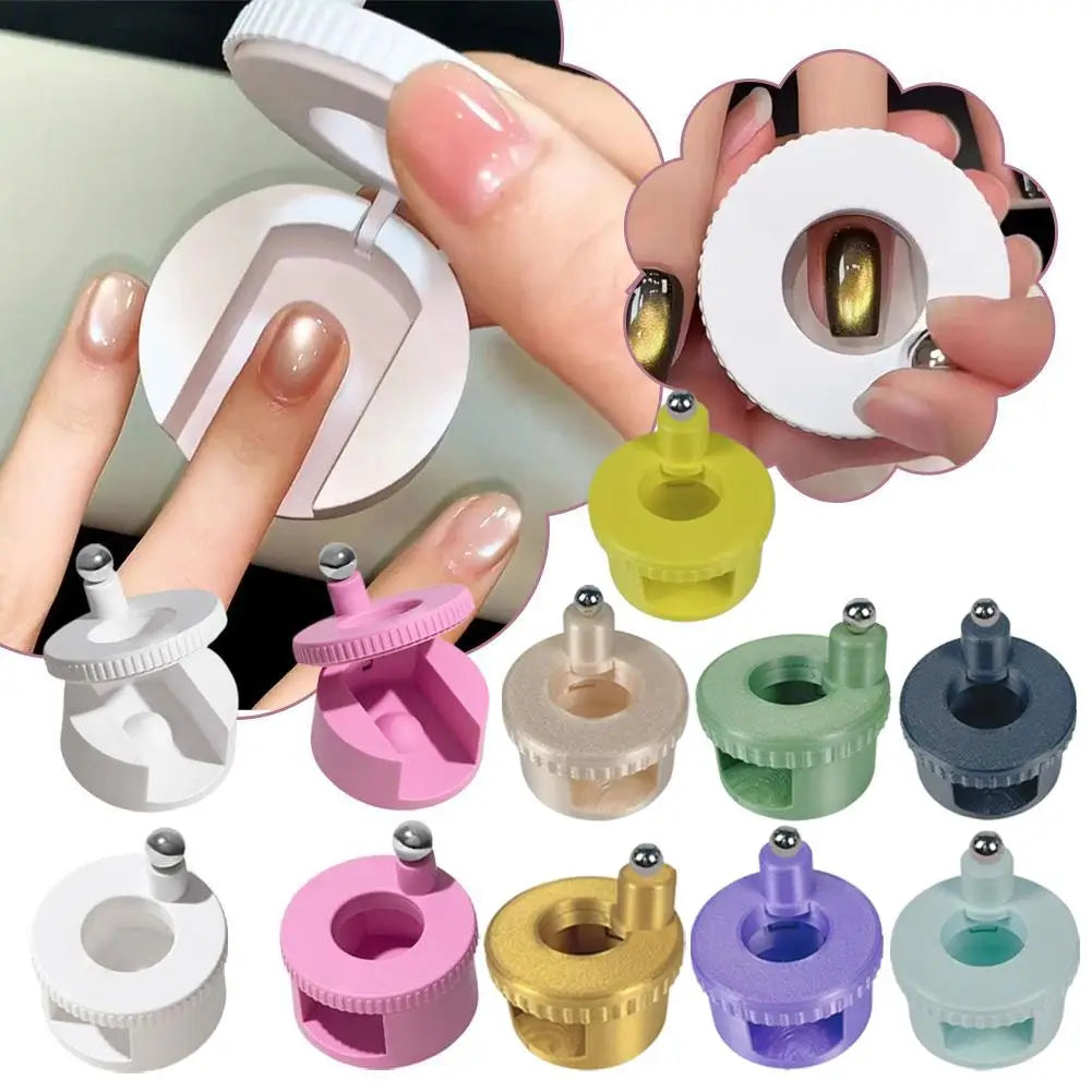 360° Rotating Cat Eye Nail Magnet – Glass Bead & Wide Light