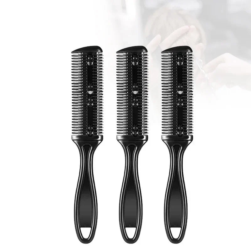 1pc Hair Cutting Comb Hair Brushes with Razor Blades Hair Trimmer Cutting Thinning Tool Professional Styling Barber Cutter Peaceful Pleasures Health and Wellness