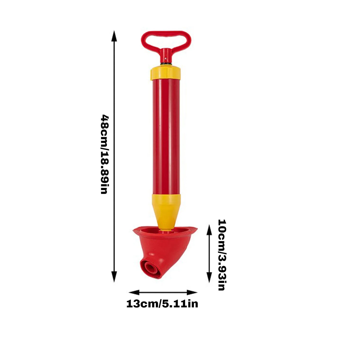 Bathroom Toilet Clog Remover Plunger Vacuum Pump Plunger Manual High Pressure Household Toilet Clog Remover Suction Plunger Peaceful Pleasures Health and Wellness