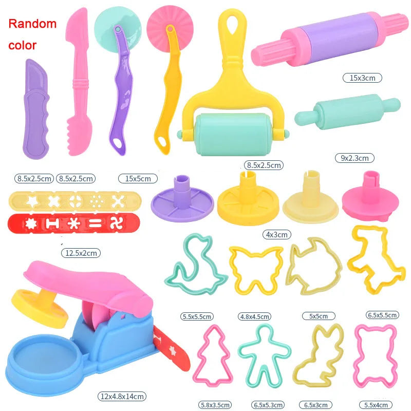 Playdough Tools Accessories Kids Plastic Plasticene Toys Animal