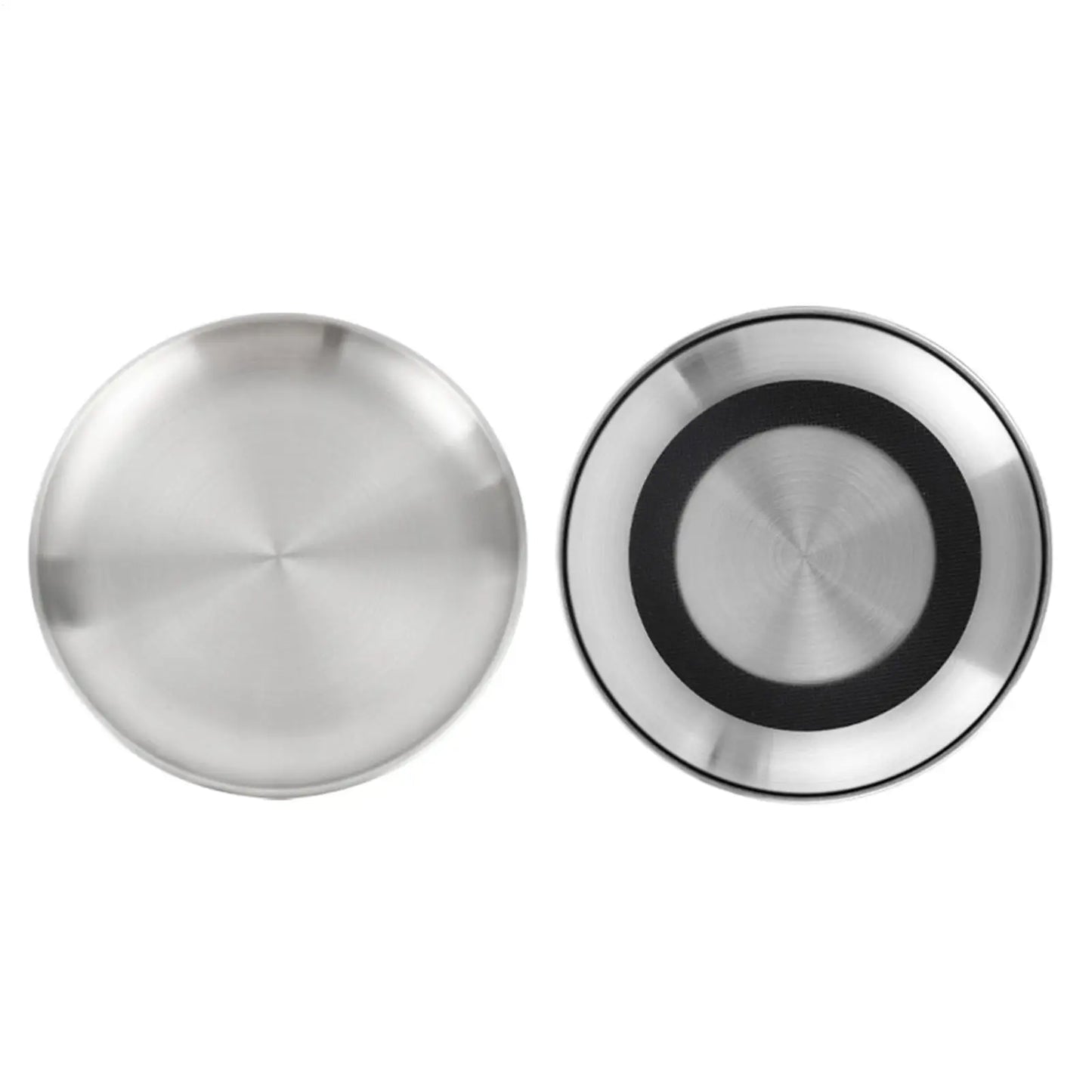 Stainless Steel Cat & Dog Bowl – Non-Slip Wide Shallow Design