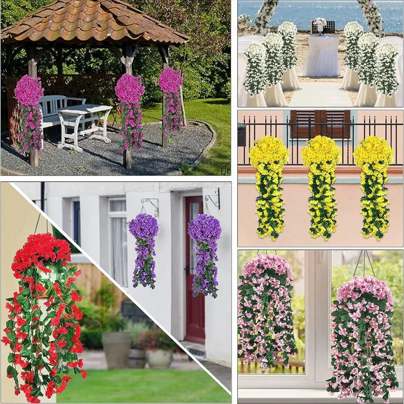 Artificial Silk Rose Vine Garland – Wedding & Home Décor