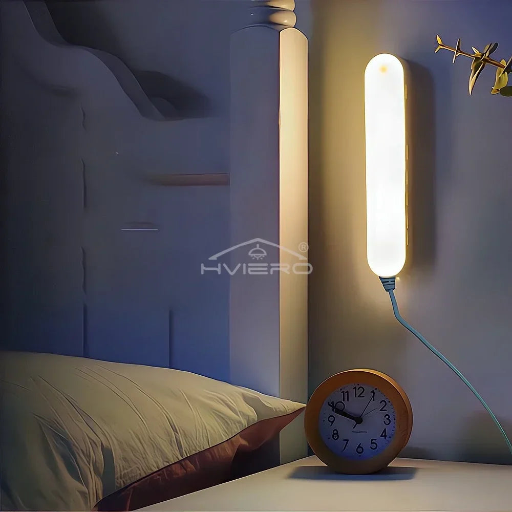 USB Rechargeable LED Night Light – Motion & Touch Sensor Lamp