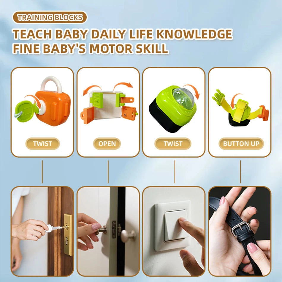 2in1 Baby Busy Ball Cute Car Toys Montessori Education Learning