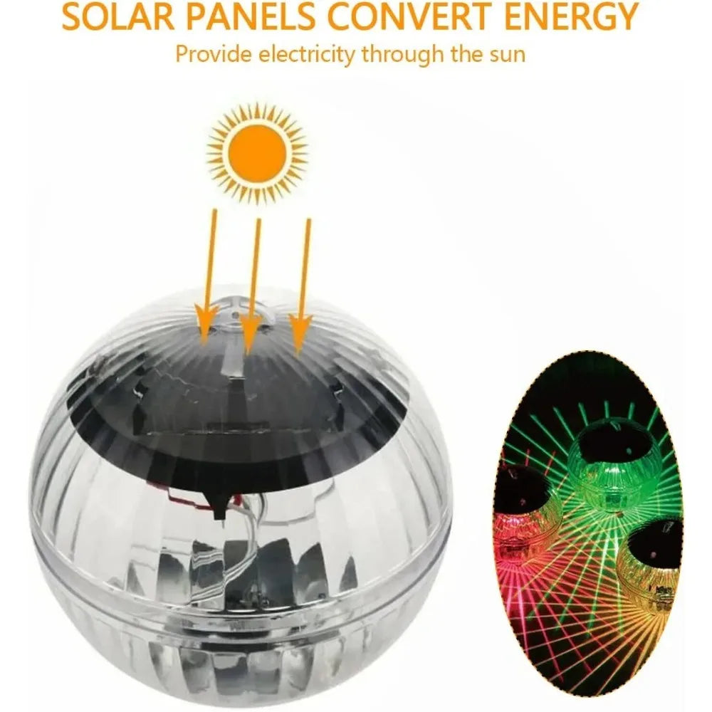 Solar Floating LED Pool Light – 7 Color Changing Waterproof Ball