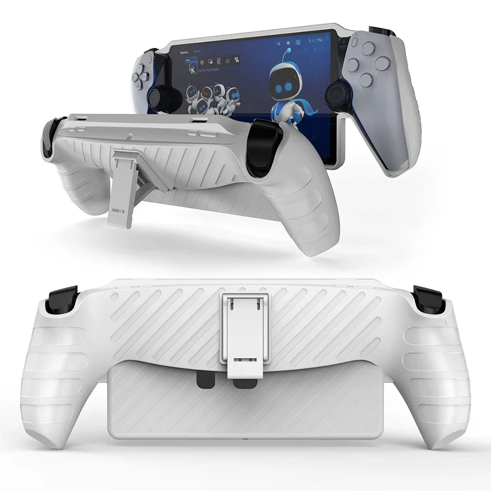For Playstation Portal Gaming Console Controller Protector Cover Case with Stand TPU Sleeve Skin Game Machine Grip Shell Case Peaceful Pleasures Health and Wellness